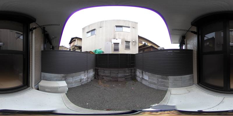 パノラマ画像庭