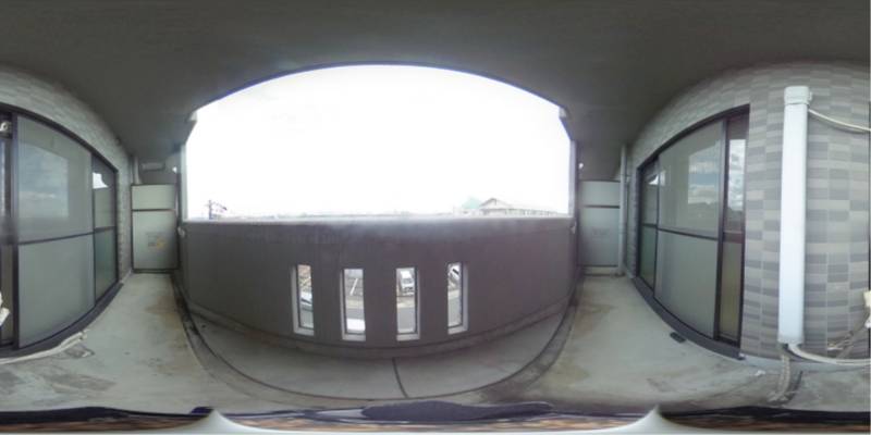 パノラマ画像バルコニー