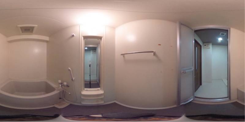 パノラマ画像バスルーム