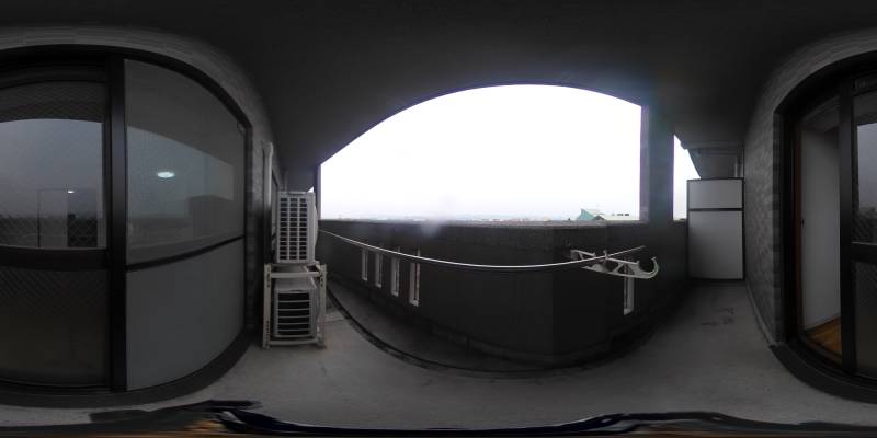 パノラマ画像バルコニー