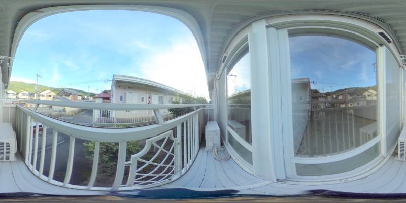 パノラマ画像バルコニー
