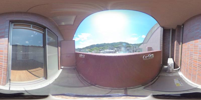 パノラマ画像バルコニー