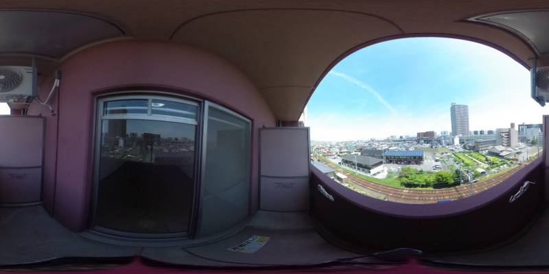 パノラマ画像バルコニー