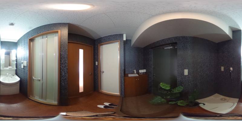 パノラマ画像寝室