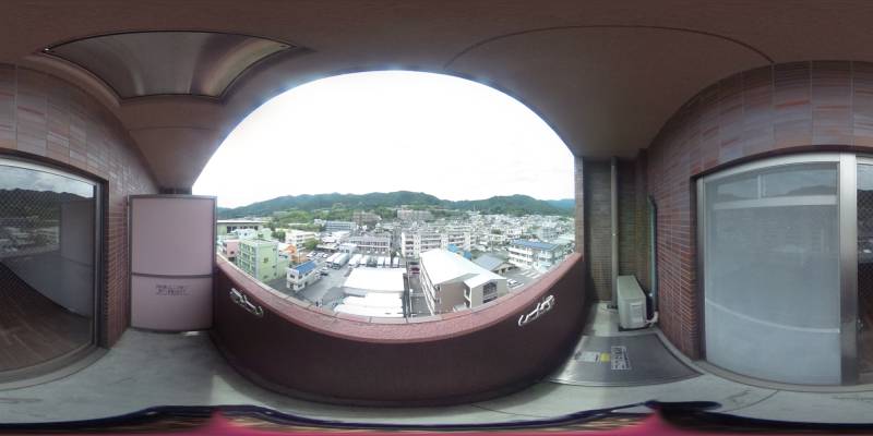 パノラマ画像バルコニー