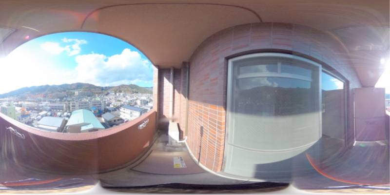 パノラマ画像バルコニー