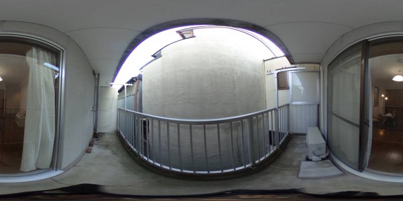 パノラマ画像バルコニー