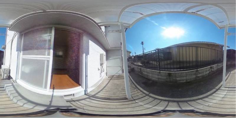 パノラマ画像バルコニー