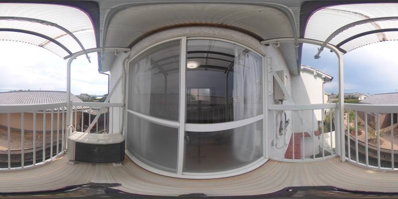 パノラマ画像バルコニー