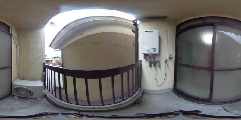 パノラマ画像バルコニー