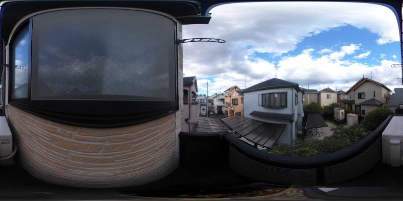 パノラマ画像バルコニー