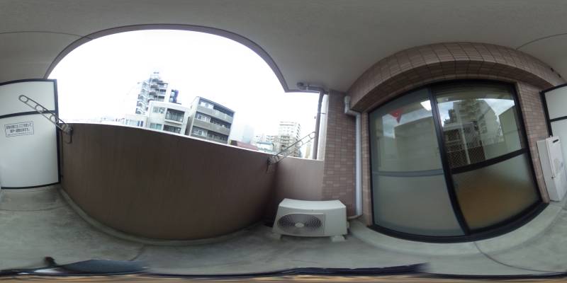 パノラマ画像バルコニー