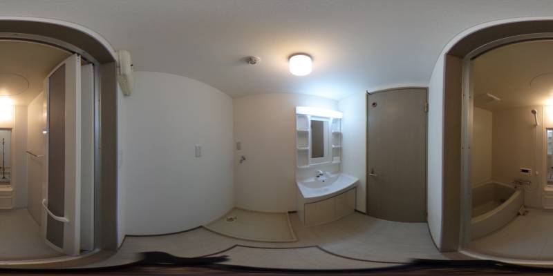 パノラマ画像洗面所