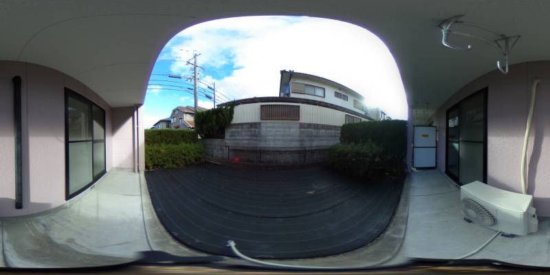 パノラマ画像バルコニー