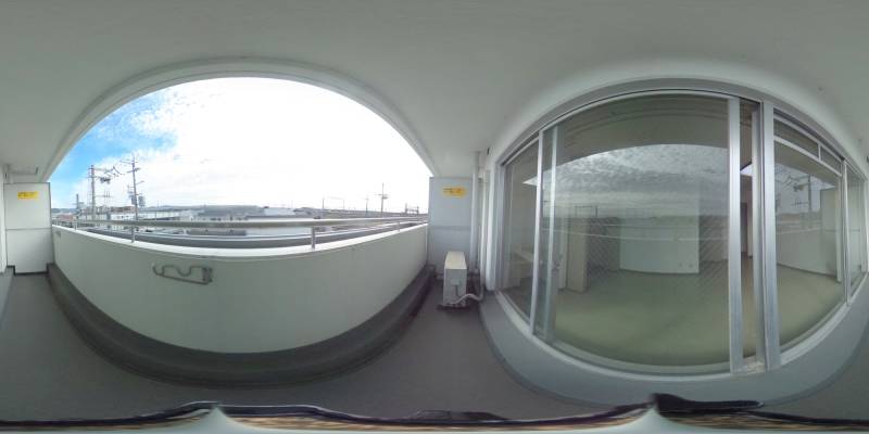 パノラマ画像バルコニー