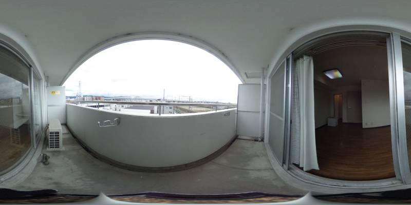 パノラマ画像バルコニー