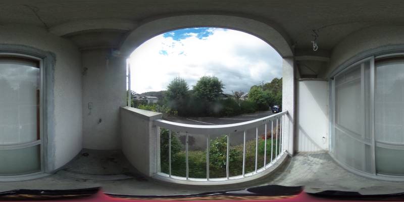 パノラマ画像バルコニー