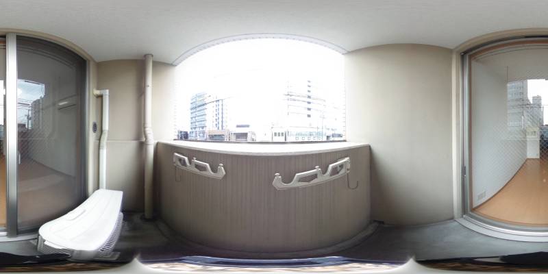 パノラマ画像バルコニー