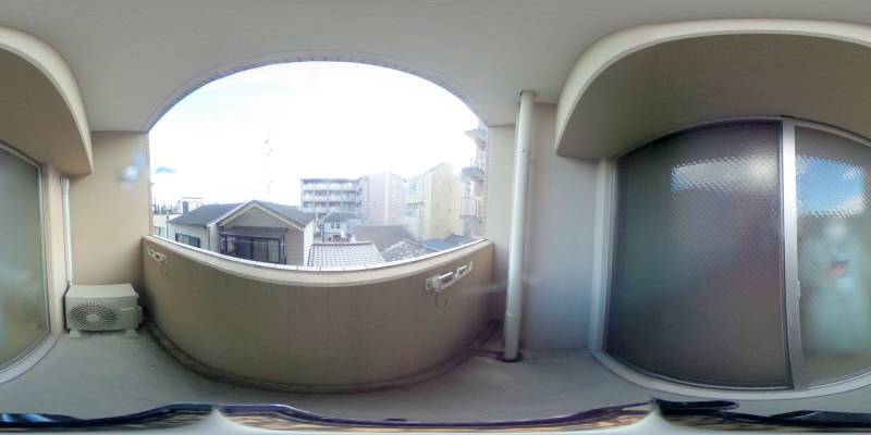 パノラマ画像バルコニー