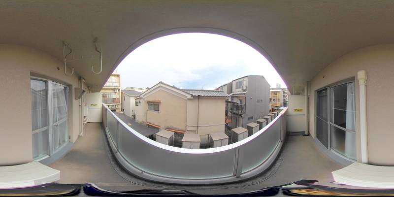 パノラマ画像バルコニー