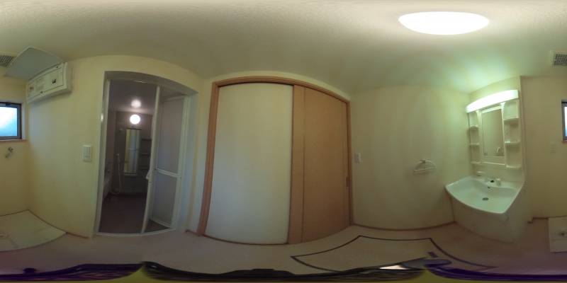 パノラマ画像洗面所
