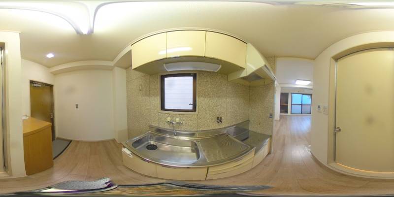 パノラマ画像キッチン