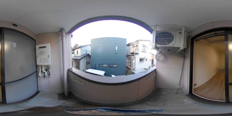 パノラマ画像バルコニー