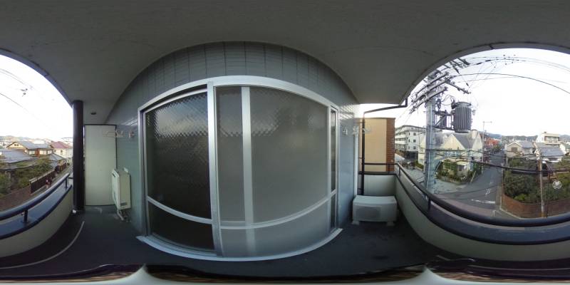 パノラマ画像バルコニー