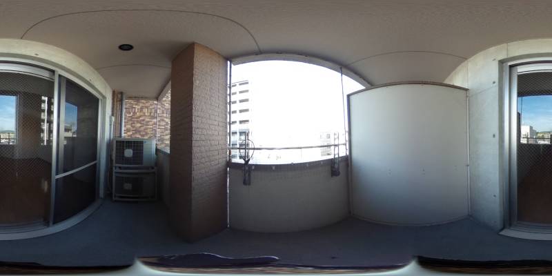 パノラマ画像バルコニー