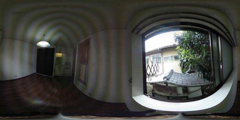 パノラマ画像バルコニー