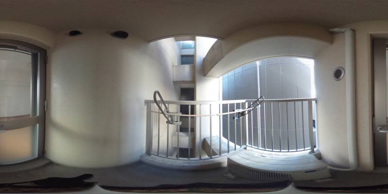 パノラマ画像バルコニー