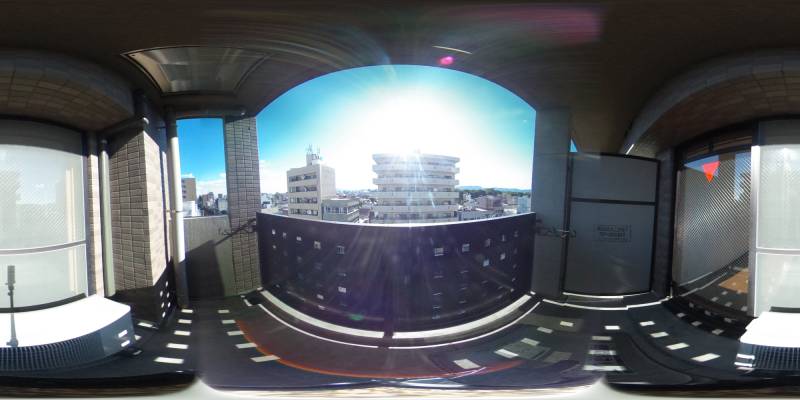 パノラマ画像バルコニー