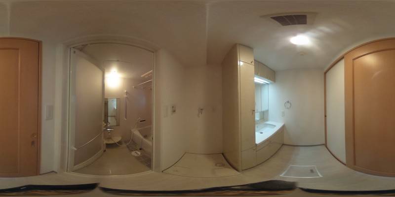 パノラマ画像洗面所
