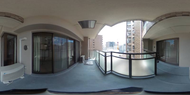 パノラマ画像バルコニー