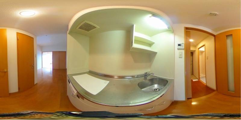 パノラマ画像キッチン