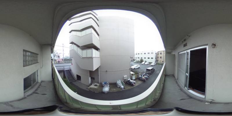 パノラマ画像バルコニー