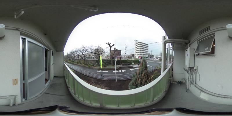 パノラマ画像バルコニー