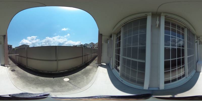 パノラマ画像バルコニー