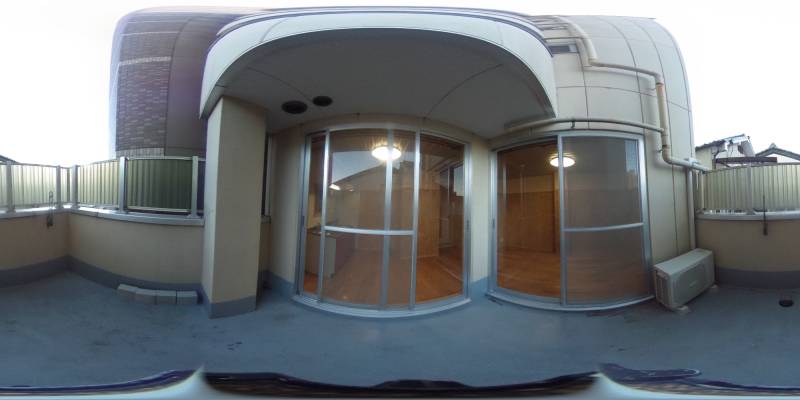 パノラマ画像バルコニー