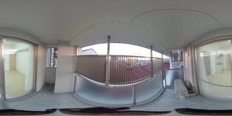 パノラマ画像バルコニー