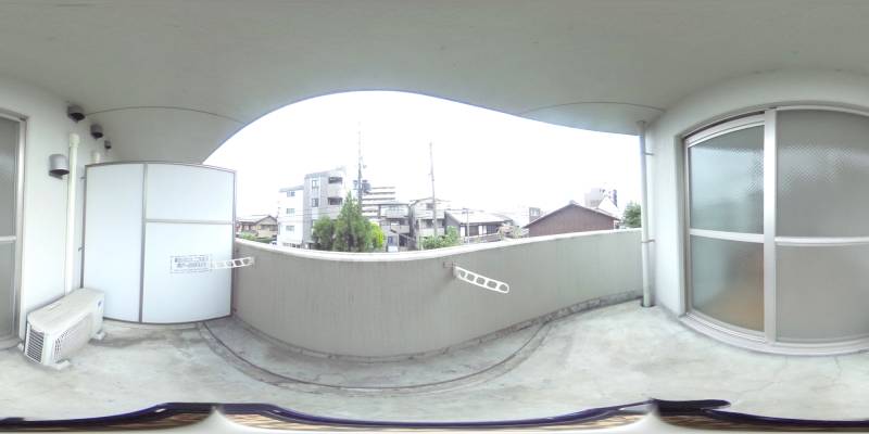 パノラマ画像バルコニー