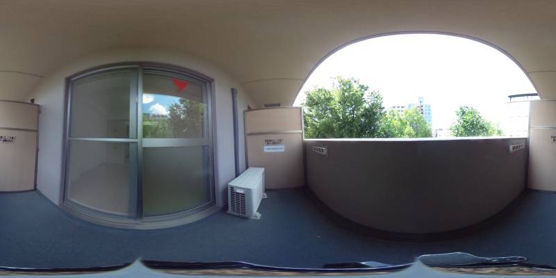 パノラマ画像バルコニー