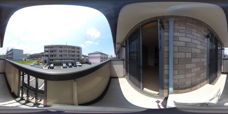 パノラマ画像バルコニー