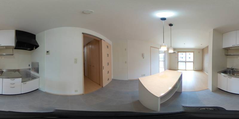 パノラマ画像キッチン