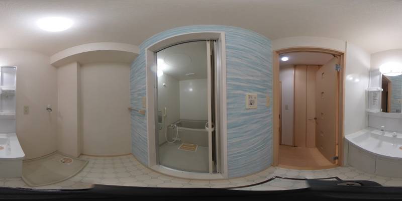 パノラマ画像洗面所