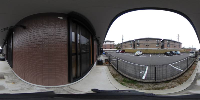 パノラマ画像庭