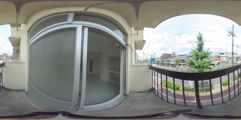 パノラマ画像バルコニー