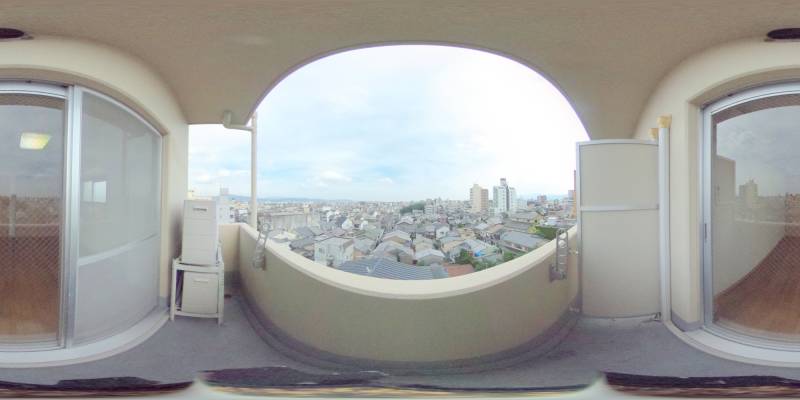 パノラマ画像バルコニー