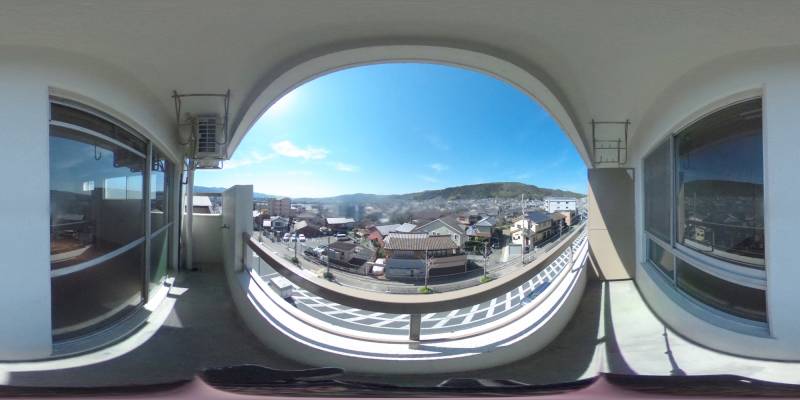 パノラマ画像バルコニー