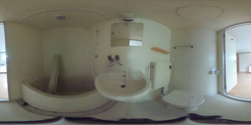 パノラマ画像バスルーム
